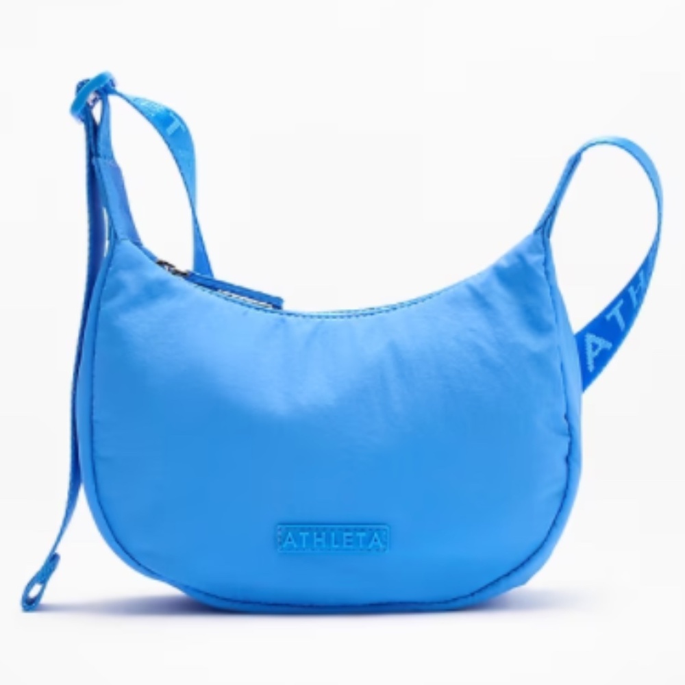 Athleta MINI Blue All About Crossbody Hobo Bag